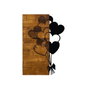 Wallity Love Metal Escultura de pared en Nogal y Negro